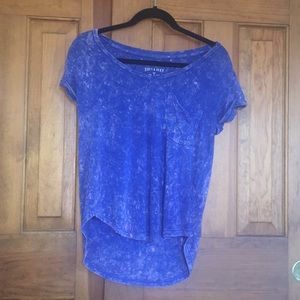 American Eagle Blue Acid Wash Oversized T-shirt